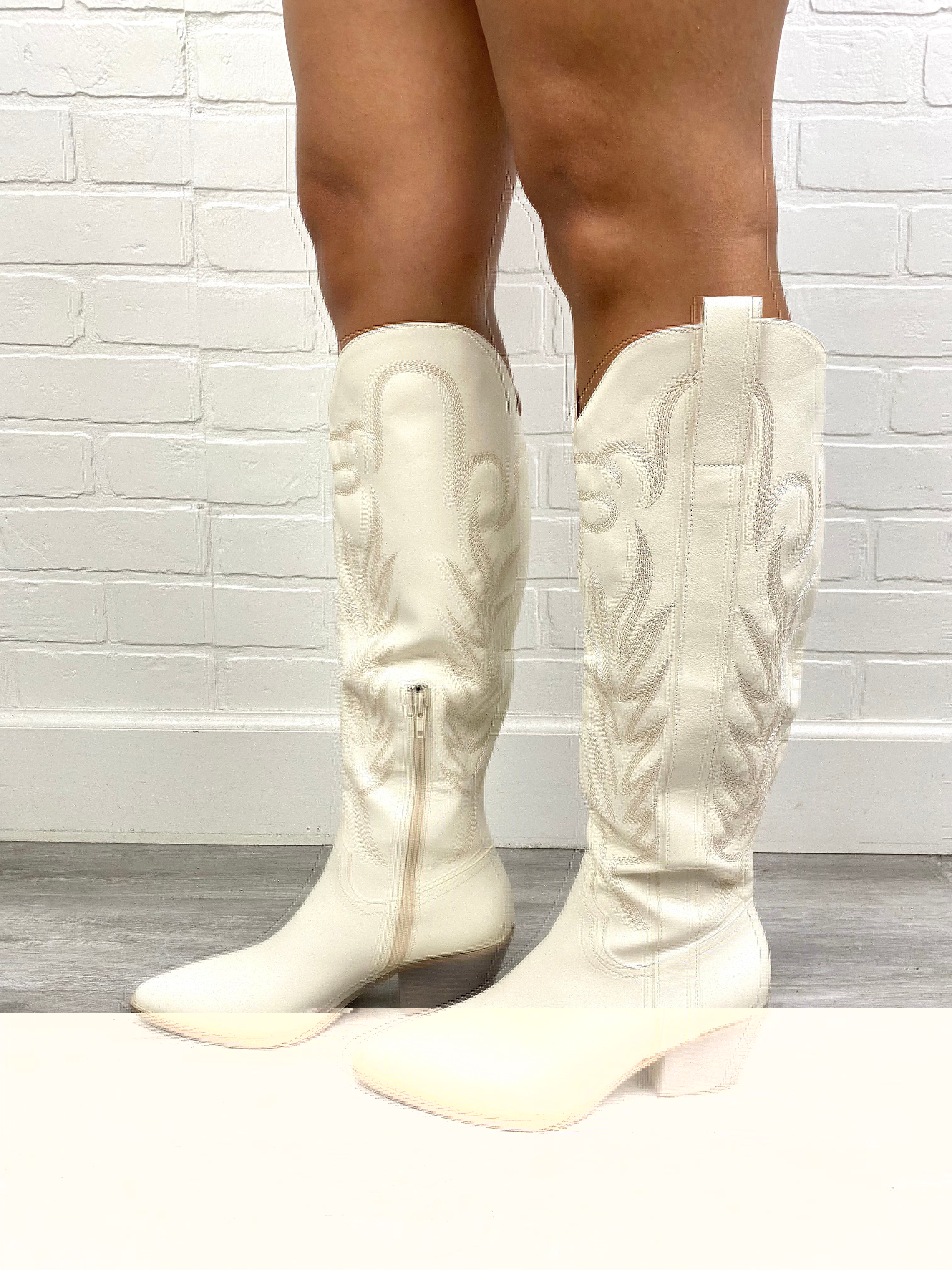 Samara cowboy boots white - Trendy Shoes - Fashion Shoes at endurotourserbia Boutique in Latvia City