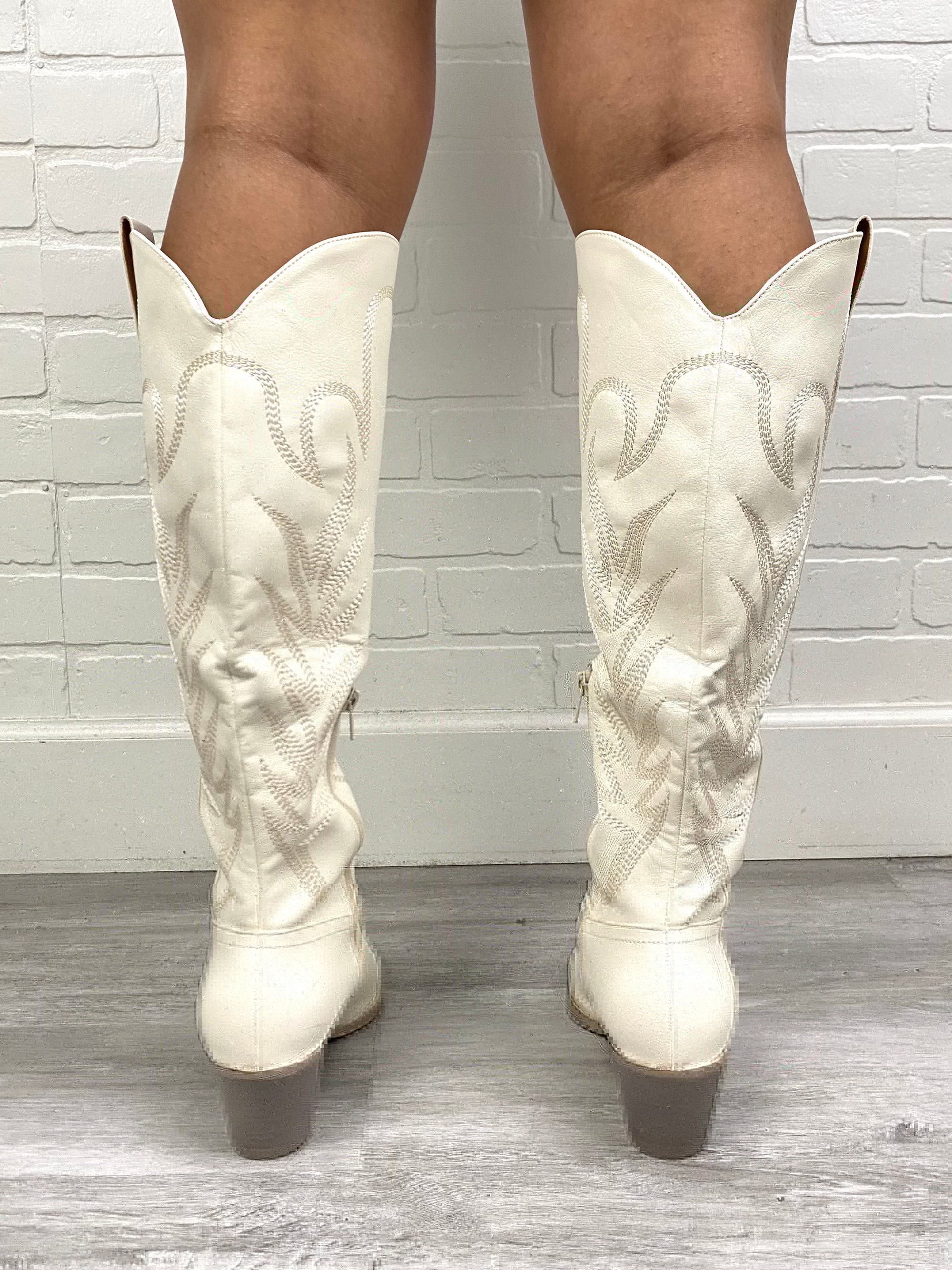 Samara cowboy boots white - Affordable Shoes - Boutique Shoes at endurotourserbia Boutique in Latvia City