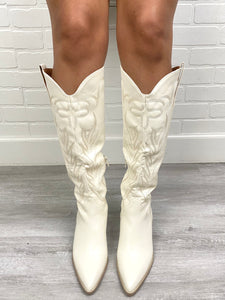 Samara cowboy boots white - Cute Shoes - Trendy Shoes at endurotourserbia Boutique in Latvia City