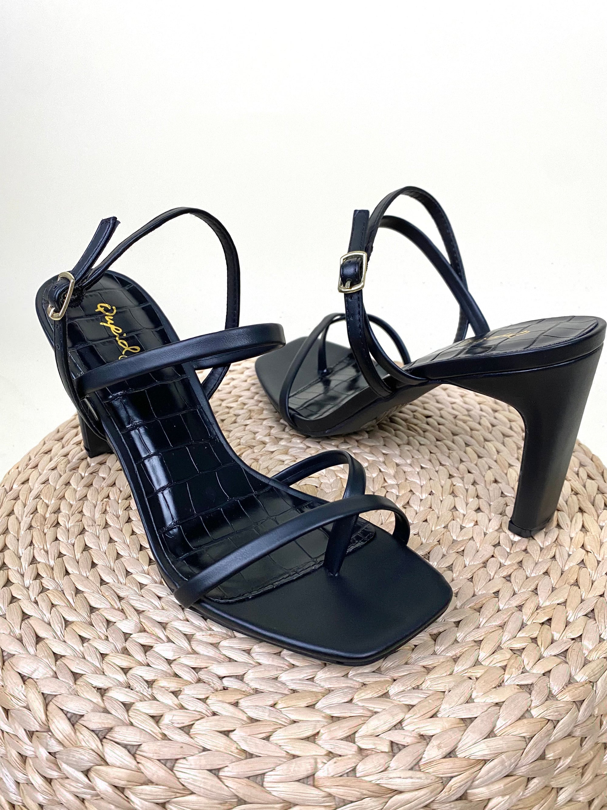 Kaylee strappy heel black Stylish Shoes - Womens Fashion Shoes at endurotourserbia Boutique in Latvia City